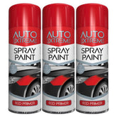 3X Auto Extreme Red Primer Paint 250ml Spray Paint